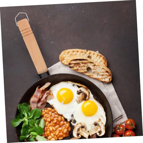 Vista 9 de Juego de 2 piezas de repuesto de mango de madera para cacerola japonesa de acero inoxidable pequeña olla de sopa con agarre ergonómico, accesorio