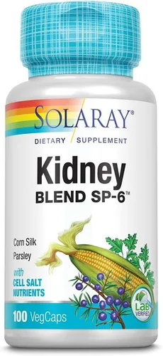 Solaray Kidney Blend SP-6 | Mezcla de hierbas con nutrientes de sal celular para ayudar a apoyar la función renal saludable | Sin OMG, vegano (1