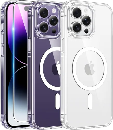 Vista 249 de FNTCASE para iPhone Air Case Clear: Fundas magnéticas para teléfono con protector de pantalla a prueba de caídas, compatibles con Magsafe, delgadas
