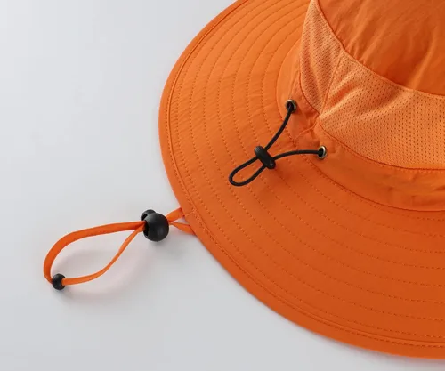 Vista 7 de Home Prefer Sombrero de malla para exteriores UPF50+ Sombrero de pesca de ala ancha con solapa para el cuello