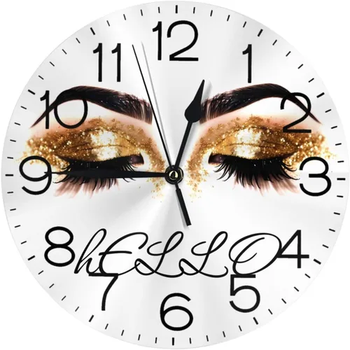 Vista 18 de Round Wall Clock 250 Years Anniversary Silent Non-Ticking Decorative Clocks Battery Operated Retro USA Flag Quartz Quiet Desk Clocks for Home