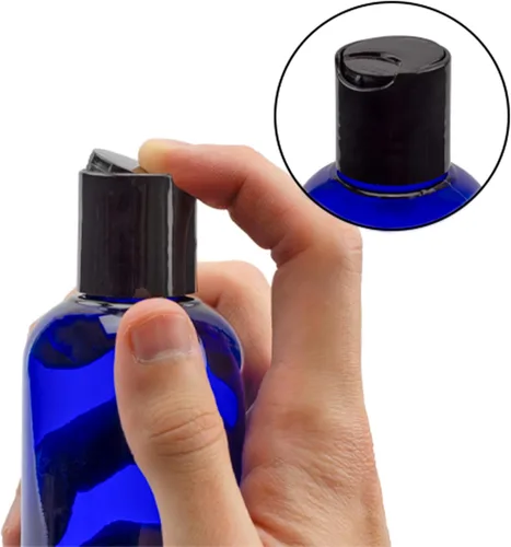 Vista 8 de Botellas flexibles de plástico vacías con tapa de pulso (paquete de 6), envases sin bisfenol A para champú, cremas, lociones, jabón líquido
