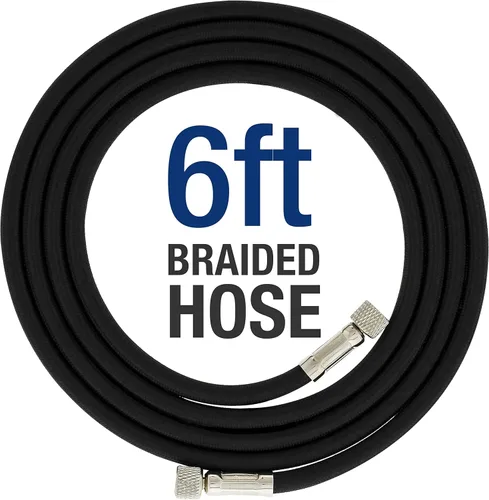 Vista 4 de Master Airbrush Kit de compresor de cepillo de aire modelo TC-96T - Compresor de aerógrafo profesional de un solo pistón Cool Runner con tanque