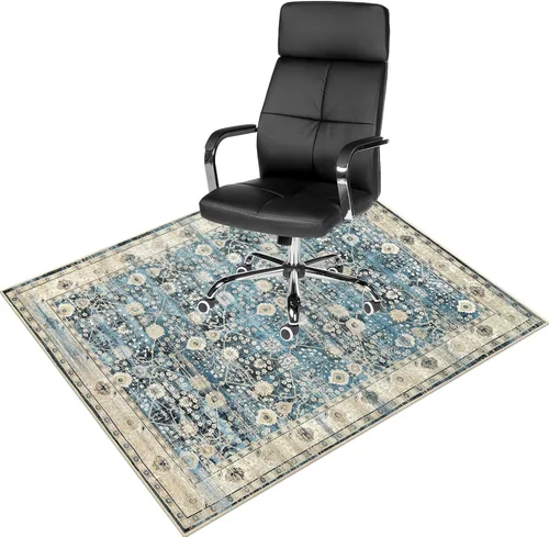 Vista 14 de Anidaroel Alfombra para Silla de Oficina para Piso de Madera Dura, Protector para Silla con Ruedas de 36"x48", Alfombra para Computadora