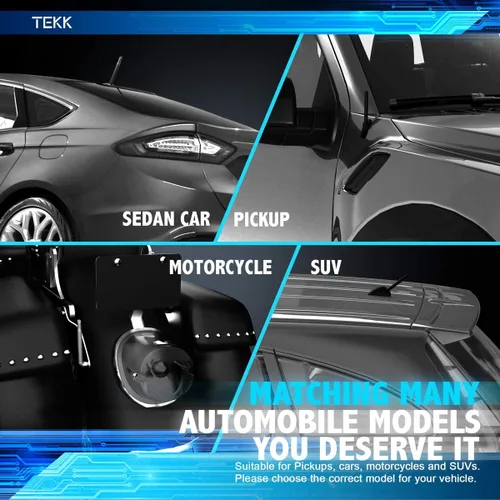 Vista 6 de TEKK - Antena corta para auto, diseñada para una recepción optimizada de FM/AM, de 4.8 pulgadas