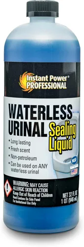 Instant Power Líquido profesional para sellado de orinales sin agua, limpiador y desodorante, listo para usar, pH neutro, 32 onzas líquidas