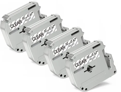 Fimax Repuesto para cinta Brother P Touch M M131 MK131 MK-131 0.472 in 0.47 pulgadas para usar con Brother PTouch PT-M95 PT-90 PT-70 PT-65 PT-85