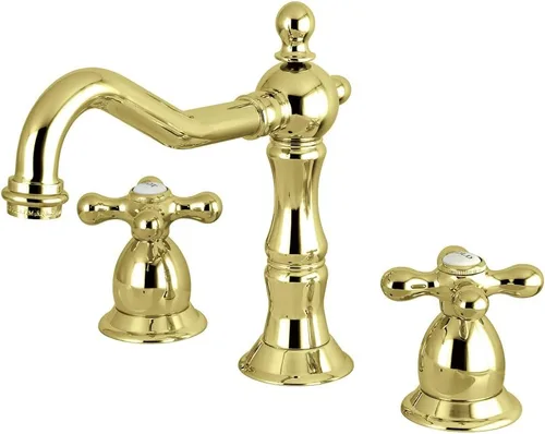 Vista 12 de Kingston Brass KS1977AX Grifo de baño generalizado de 8 pulgadas, latón cepillado, 8 x 7.56 x 7.44