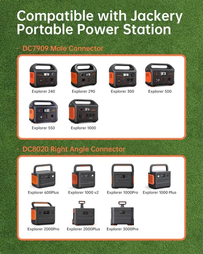 Vista 3 de Cable adaptador de conector solar a CC de 0.315 in, 4.9 ft (4.92 pies) 12 AWG+14 AWG conector de cable solar a DC8020/DC7909 compatible con Jackery
