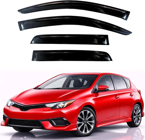 Vista 237 de KPY Visor de ventana compatible con Hyundai Tucson 2021-2025, 4 piezas de deflector de ventilación para ventana lateral, estilo Mugen, protector