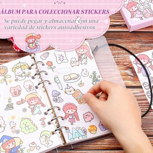 Vista 6 de Spakon Álbum de recolección de calcomanías para niños, reutilizable, 6