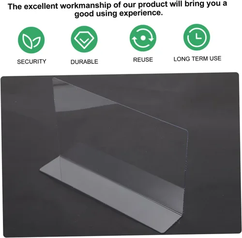 Vista 6 de Cabilock Divisor lateral plástico de las mercancías de la tienda del separador para los estantes 10pcs estante del supermercado