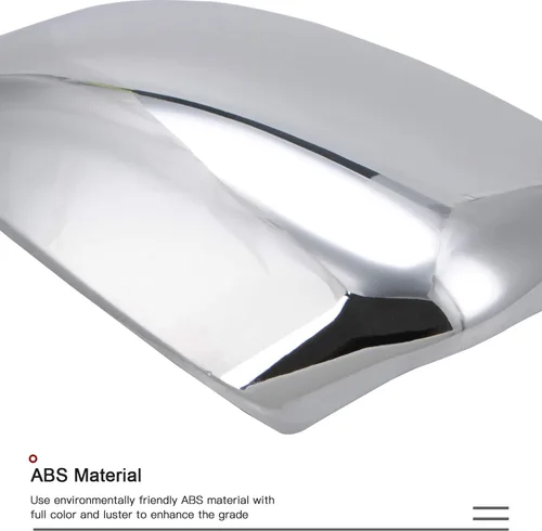Vista 3 de CheroCar Cubierta de espejos retrovisores de puerta lateral para Jeep Grand Cherokee 2011-2020, para Dodge Durango 2011-2020, accesorios exteriores