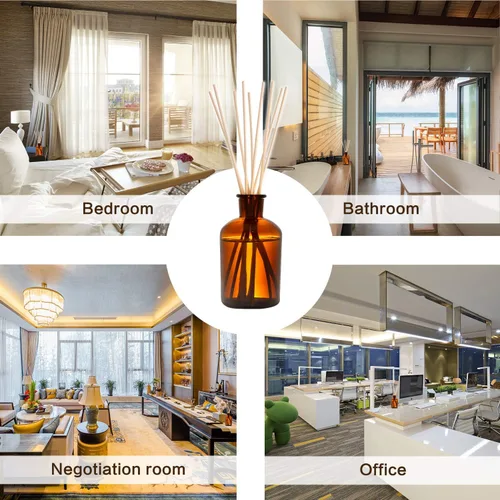 Vista 6 de TOMCENXI 100 varillas difusoras de junco, palos de madera de ratán natural de 10 pulgadas, repuestos de difusor, varillas de repuesto para difusor