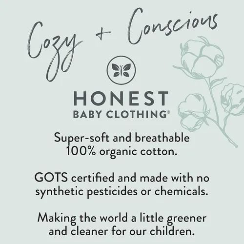 Vista 9 de HonestBaby Romper Coverall Sets One-piece Jumpsuit Organic Cotton