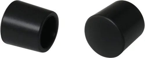 Vista 5 de 8 puntas de parachoques para puerta, color negro, 0.39 pulgadas, para tope de goma, para proteger puertas y paredes, tapas de tope de puerta