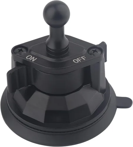 Base de ventosa para automóvil mejorada con bola de 0.667 pulgadas, compatible con brazos de doble enchufe de 0.667 pulgadas | Base de succión