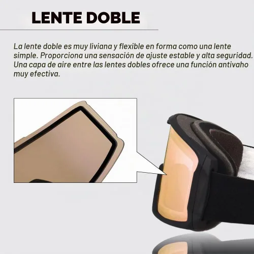 Vista 3 de ZERO TECH BASE Lente de repuesto compatible con gafas Oakley Snow Goggles intercambiables lente espejo CROWBAR Rubí transparente
