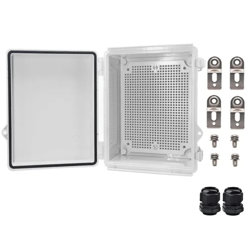 Vista 29 de Caja Eléctrica Impermeable para Exteriores Caja de Conexiones Resistente a la Intemperie IP67 Carcasa de Plástico ABS Caja de Proyecto