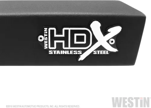 Vista 3 de Westin 56-132952 barras de acero inoxidable HDX Drop Nerf para Wrangler JK Unlimited 2007-2018 de 4 puertas, par negro texturizado