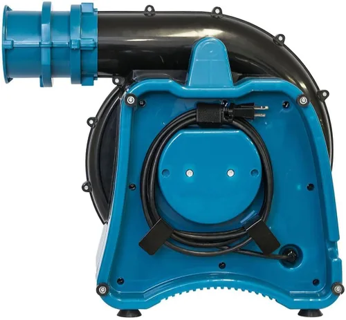 Vista 4 de XPOWER BR-272A 1 HP Soplador inflable comercial interior/exterior para casas de rebote, pantallas de película, arcos