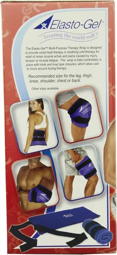 Vista 5 de Elasto-Gel gel versátil para envolturas corporales terapéuticas, No Model, Azul, negro, 1, 1
