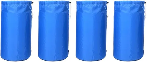 Ezek Sacos de compresión de 210 denier, organizador de almacenamiento de sacos de dormir con asa inferior, resistente al agua para campamento,