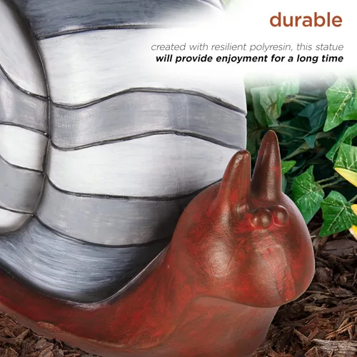 Vista 11 de Alpine Corporation "Crea una estatua de caracol con luz LED solar