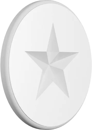 Vista 10 de Ekena Millwork ROSP030X030X100GRY08 Roseta estándar con borde redondeado, PVC