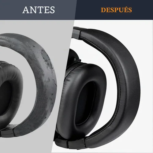 Vista 4 de SOULWIT Headband for ATH M50X - Black Negro