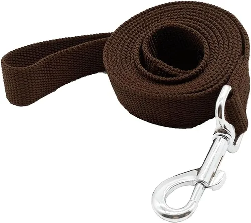 Vista 24 de Correa de entrenamiento de nailon para perros, cuerda de tracción, 4/5/6 pies de largo, 3/4 pulgadas 1 pulgada de ancho, para perros pequeños y Negro