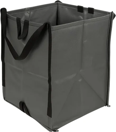 Vista 8 de DURASACK Bolsas resistentes para el hogar y el patio, 48 galones, reutilizables, autoportadas, para césped y hojas, bote de basura con asas Rojo