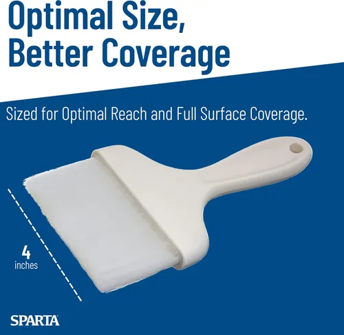 Vista 4 de Pincel de silicona/Pincel para repostería Carlisle Galaxy., 4", Blanco, 1