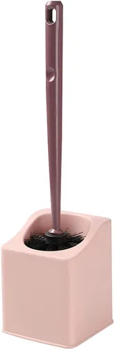Escobilla de inodoro y soporte, paquete de 2 unidades, cepillo de inodoro con mango largo y grande para limpiador de baño, soporte para inodoro Latón