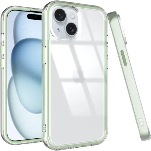 Vista 16 de Puxicu Funda acrílica 2 en 1 para iPhone 11 Pro, antiamarilleo, protección de grado militar, funda delgada a prueba de caídas para iPhone 11 Pro