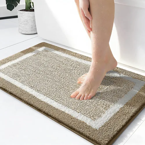 Vista 58 de OLANLY Alfombra de baño de microfibra extrasuave y absorbente, antideslizante, lavable a máquina, de secado rápido, adecuada para suelo de baño