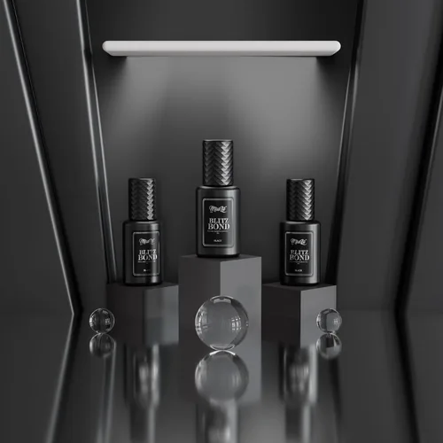 Vista 4 de Pegamento para extensiones de pestañas, Miss Lil USA, pegamento profesional extra fuerte para extensiones de pestañas (0.2 onzas líquidas), tiempo