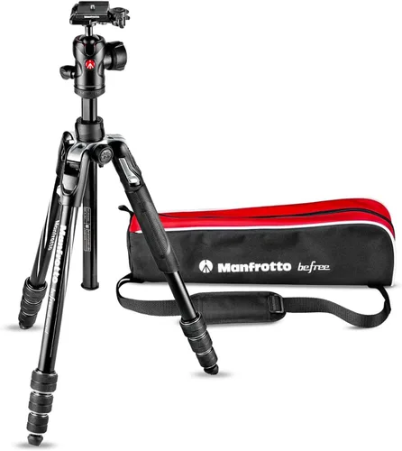 Vista 8 de Manfrotto MKBFRLA4B-BHM Befree Advanced 2N1 - Trípode de viaje con monopie, cerradura de palanca, bolsa de trípode, placa y cabeza esférica incluida