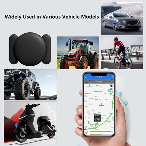 Vista 6 de Rastreador GPS para vehículos, rastreador magnético impermeable para automóvil, sin tarifas mensuales, mini rastreador GPS portátil
