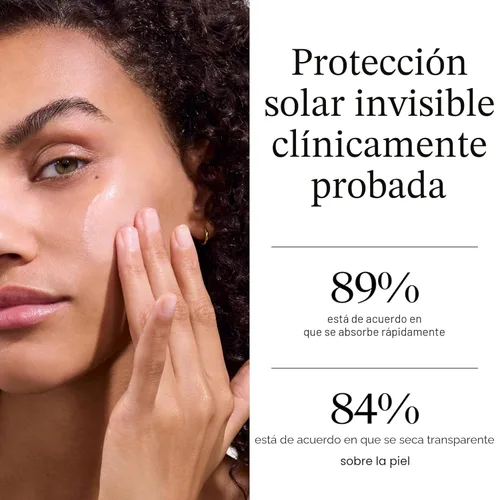 Vista 5 de Neutrogena Protector solar líquido facial mineral ultra transparente SPF 70, amplio espectro UVA UVB para pieles sensibles, no graso, libre