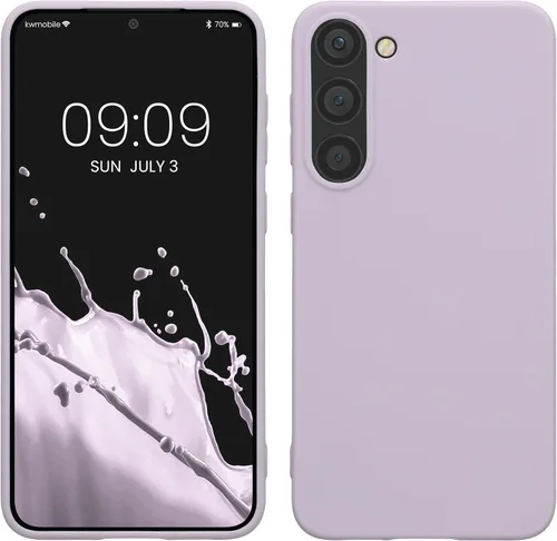 Vista 92 de kwmobile Funda compatible con Samsung Galaxy S23 - Funda protectora de silicona TPU suave y delgada - Piedra antigua