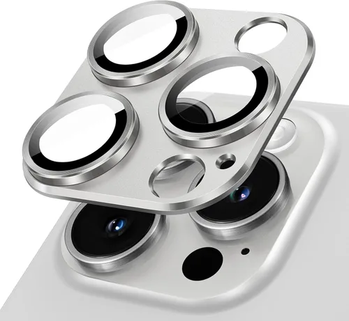 Vista 11 de JETech Protector de lente de cámara para iPhone 17 Pro Max de 6.9 pulgadas, cubierta de anillo de vidrio templado 9H de cobertura completa, placa