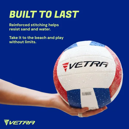 Vista 5 de VETRA Premium, Soft Touch Volleyball, Official Size 5, Super Soft Volleyball Training Equipment for Professional & Recreational Use Practice, Sports