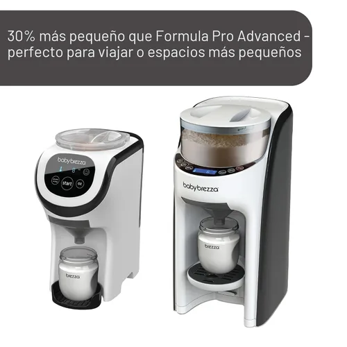 Vista 2 de Baby Brezza Formula Pro Mini - Máquina Mezcladora de Fórmula para Bebés, Se Adapta a Espacios Pequeños y es Portátil para Viajar – El