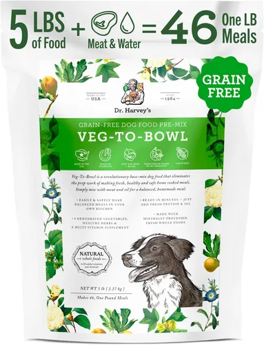 Vista 10 de Dr. Harvey's Veg-to-Bowl - Alimento para perros, mezcla de base deshidratada de grado humano para perros, mezcla holística sin granos