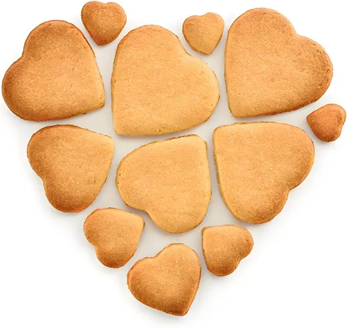 Vista 3 de Juego de 5 cortadores de galletas con forma de corazón de 4 pulgadas, 3 2/5 pulgadas, 2 3/4 pulgadas, 2 1/5 pulgadas, 1 5/8 pulgadas