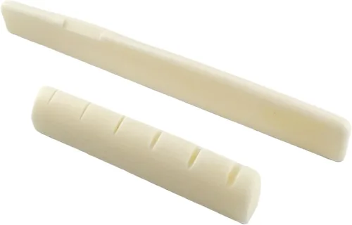 Vista 7 de Miwayer Sillín y tuerca para guitarra acústica de 6 cuerdas (puentes acústicos, 1 par)