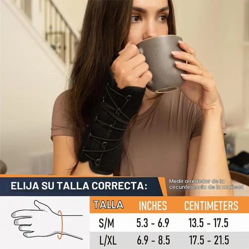 Vista 6 de Comforband Férula Espica de Muñeca y Pulgar con Correa Rápida – Soporte Ortopédico Ajustable para Tenosinovitis de De Quervain, Tendinitis