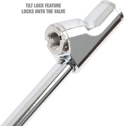 Vista 4 de OEMTOOLS 24413 Boquilla de Aire de Doble Pie, Boquilla de Aire con Bloqueo de Inclinación para Inflado Seguro, Mango de Boquilla para Neumático