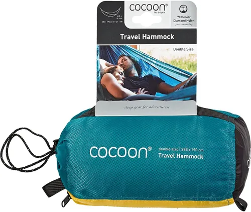 Vista 2 de COCOON Hamaca de camping premium, ultraligera, artículos esenciales de campamento, bolsa de transporte adjunta